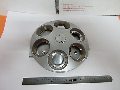 MICROSCOPE PART POLYVAR LEICA REICHERT NOSEPIECE AS IS FOR OPTICS BIN#1E-P-25