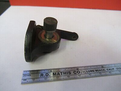 FOR PARTS ANTIQUE BRASS BAUSCH LOMB HOLDER MICROSCOPE PART AS PICTURED &A7-B-21