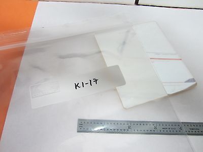 OPTICAL GLASS PLATE LEITZ STAGE MICROSCOPE 4x3-1/2 MICROSCOPE OPTICS BIN#K1-17