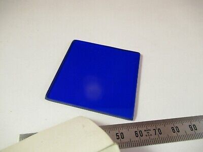 OPTICAL BLUE GLASS FILTER FG-8 2"x2" 2mm THICK OPTICS AS PICTURED &P7-FT-69