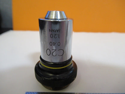 OLYMPUS JAPAN C20 OBJECTIVE OPTICS MICROSCOPE PART AS PICTURED &A4-A-28