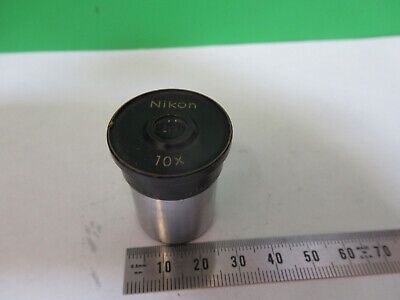 NIKON JAPAN 10X EYEPIECE OCULAR LENS MICROSCOPE PART AS PICTURED &Z9-A-63