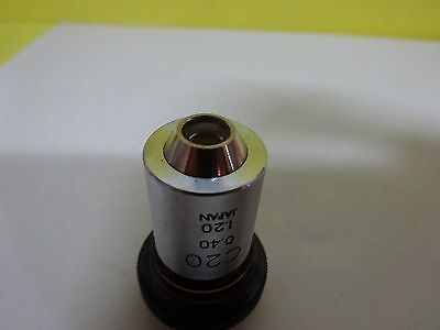 MICROSCOPE PART OBJECTIVE OLYMPUS C 20X  OPTICS #X1-40