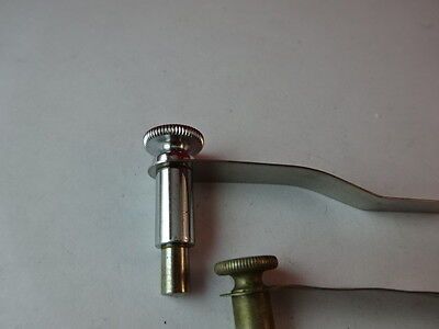 LOT 3 EA CLIPS FOR MICROSCOPE STAGE PART AS IS &2-A-23