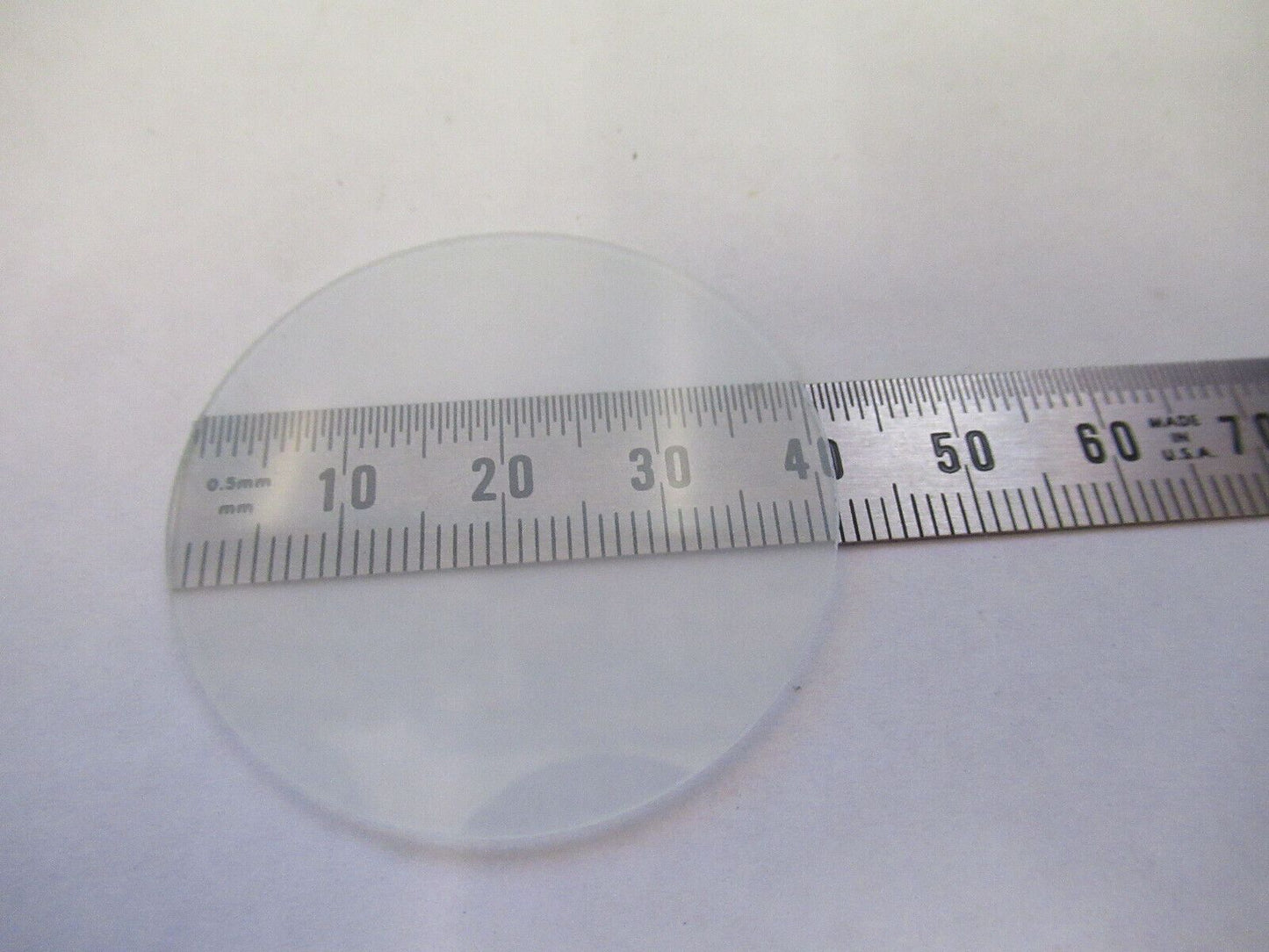 OPTICAL PYREX GLASS FROSTED one side  41mm by  1mm OPTICS AS PICTURED S8-A-56