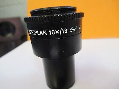 LEITZ GERMANY EYEPIECE 10X /18 MICROSCOPE PART OPTICS AS PICTURED &85-B-38