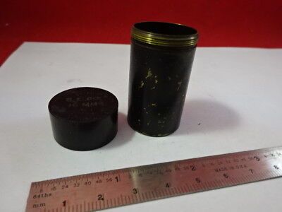 FOR PARTS EMPTY CONTAINER OBJECTIVE BAUSCH LOMB OPTICS MICROSCOPE PART &92-18