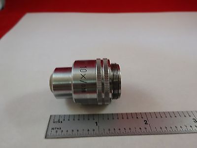 MICROSCOPE PART OBJECTIVE 10X LEITZ GERMANY OPTICS AS IS BIN#R2-C-10