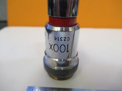 COOKE UK ENGLAND OBJECTIVE 100X OPTICS MICROSCOPE PART AS PICTURED &FT-1-A-26