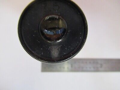 ANTIQUE BAUSCH LOMB 7.5 OCULAR EYEPIECE MICROSCOPE PART AS PICTURED &8M-A-29