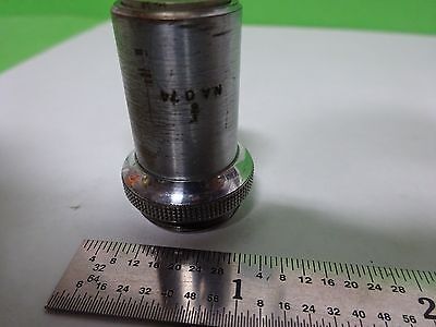 MICROSCOPE PART OBJECTIVE VINTAGE BAKER LONDON 1/6" OPTICS AS IS BIN#H7-A-16