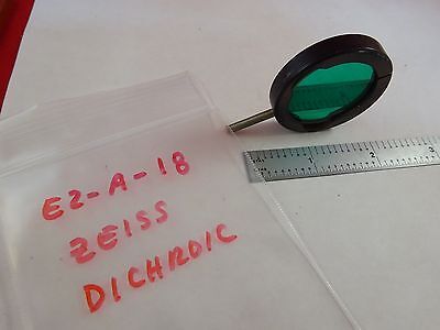 MICROSCOPE PART ZEISS GERMANY DICHROIC MOUNTED FILTER OPTICS AS IS BIN#E2-A-18