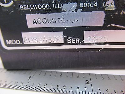 OPTICAL ACOUSTIC MODULATOR AOM INTRAACTION AQS245CW LASER OPTICS #AE-FD-02