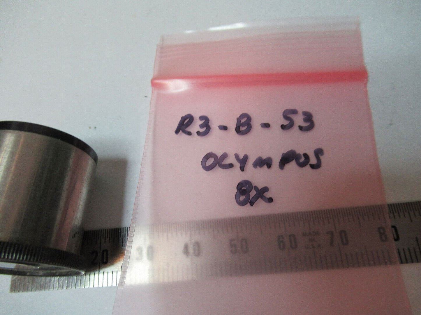 EYEPIECE 8X OCULAR  OLYMPUS JAPAN ANTIQUE MICROSCOPE PART AS PICTURED &R3-B-53