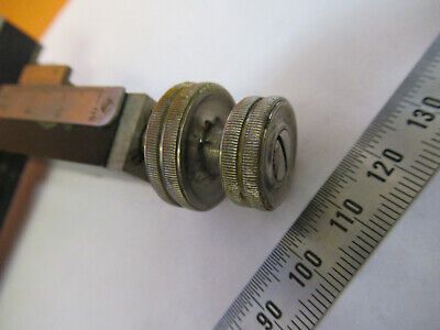 ANTIQUE RARE KREMP WETZLAR STAGE XY CLIPS MICROSCOPE PART AS PICTURED #P4-B-60