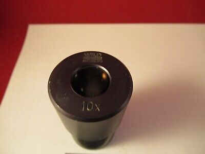 WILD HEERBRUGG SWISS EYEPIECE OCULAR 10X MICROSCOPE PART AS PICTURED &1E-B-41