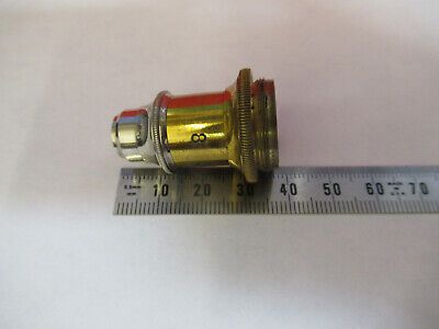 ANTIQUE NACHET FRANCE OBJECTIVE "8" 1870's MICROSCOPE PART AS PICTURED #F6-B-01