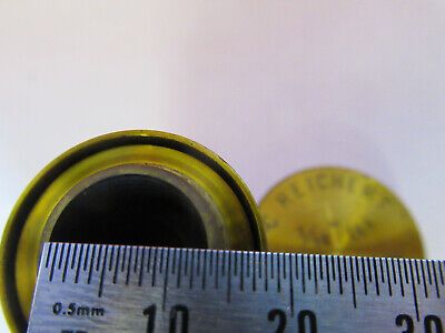 ANTIQUE BRASS REICHERT WIEN OBJECTIVE "1/12" MICROSCOPE PART AS PICTURED F6-B-98