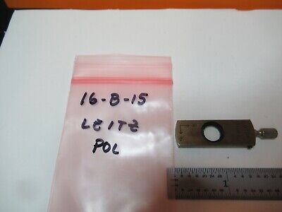 ANTIQUE LEITZ GERMANY POL SLIDE GYPSUM LAMBDA MICROSCOPE PART AS PIC &16-B-15