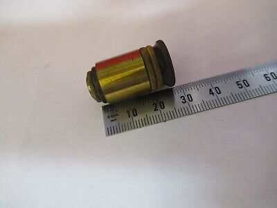 ANTIQUE BRASS NACHET OBJECTIVE FRANCE MICROSCOPE PART AS PICTURED &F6-B-18