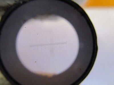 OPTICAL RETICLE GRATICULE MEASURING OPTICS MICROSCOPE PART AS PICTURED &19-B-36