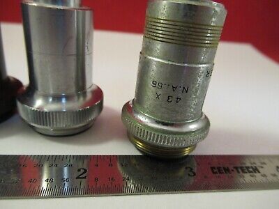 LOT ASSORTED OBJECTIVES MICROSCOPE PART OPTICS AS PICTURED &1E-B-16