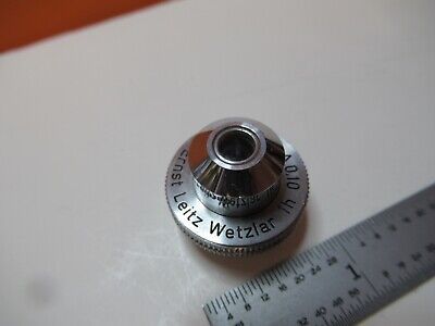 ANTIQUE OBJECTIVE LEITZ 3.5X /170 OPTICS MICROSCOPE PART AS PICTURED &16-B-77