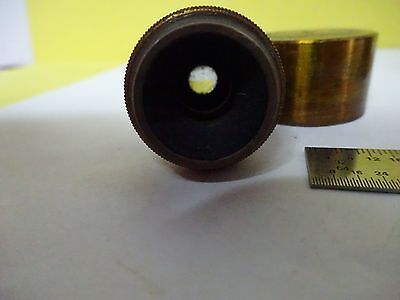 MICROSCOPE PART ANTIQUE OBJECTIVE BRASS BAUSCH LOMB OPTICS AS IS BIN#X3-41