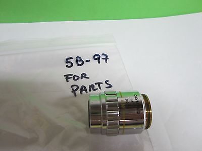 FOR PARTS MICROSCOPE OBJECTIVE OLYMPUS NEOPLAN 10X chips on OPTICS BIN#5B-97