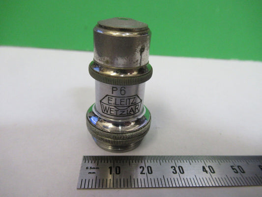 MICROSCOPE OBJECTIVE LEITZ 45X POL P6 GERMANY OPTICS AS PICTURED #S2-C-86