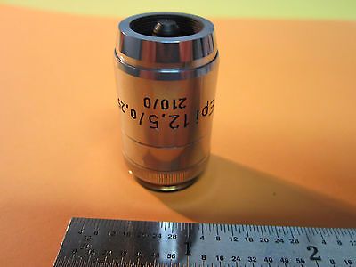 MICROSCOPE PART OBJECTIVE REICHERT AUSTRIA OPTICS PLAN EPI 12.5X BIN#9