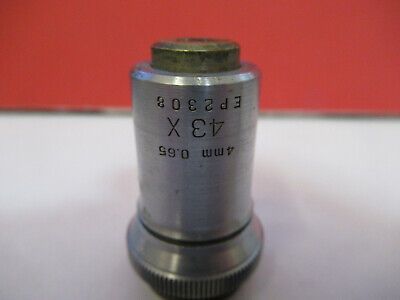 BAUSCH LOMB 43X objective lens OPTICS MICROSCOPE PART AS PICTURED  &B3-B-19