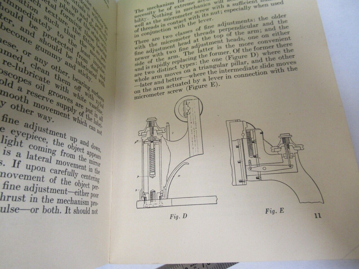 ANTIQUE SPENCER USA  1926 MANUAL The MICROSCOPE PART AS PICTURED 7-ft-02