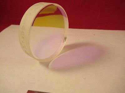 OPTICAL FLAT SPECTRA PHYSICS FUSED SILICA DICHROIC OPTICS AS PICTURED &92-A-22