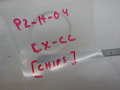 OPTICAL CONVEX CONCAVE LENS [chips on edge] OPTICS AS IS BIN#P2-H-04