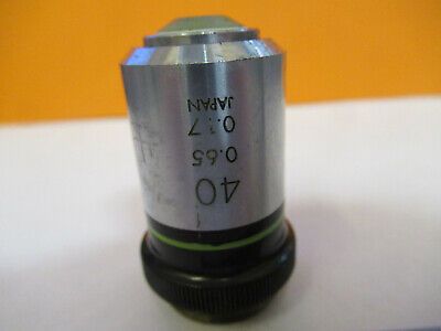 OLYMPUS JAPAN 40X OBJECTIVE OPTICS LENS MICROSCOPE PART AS PICTURED &W3-B-33