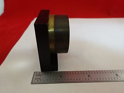 MICROSCOPE PART MOUNTED ZEISS GERMANY LENS OPTICS BIN#N2-E-01