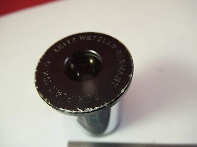 LEITZ GERMANY MICROSCOPE PART EYEPIECE OCULAR 10X LENS OPTICS AS PICTURED 8-A-16