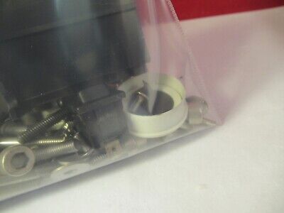 LEICA LEITZ DMRB LOT SCREWS CAPS ETC OPTICS MICROSCOPE PART AS PICTURED #10-A-92