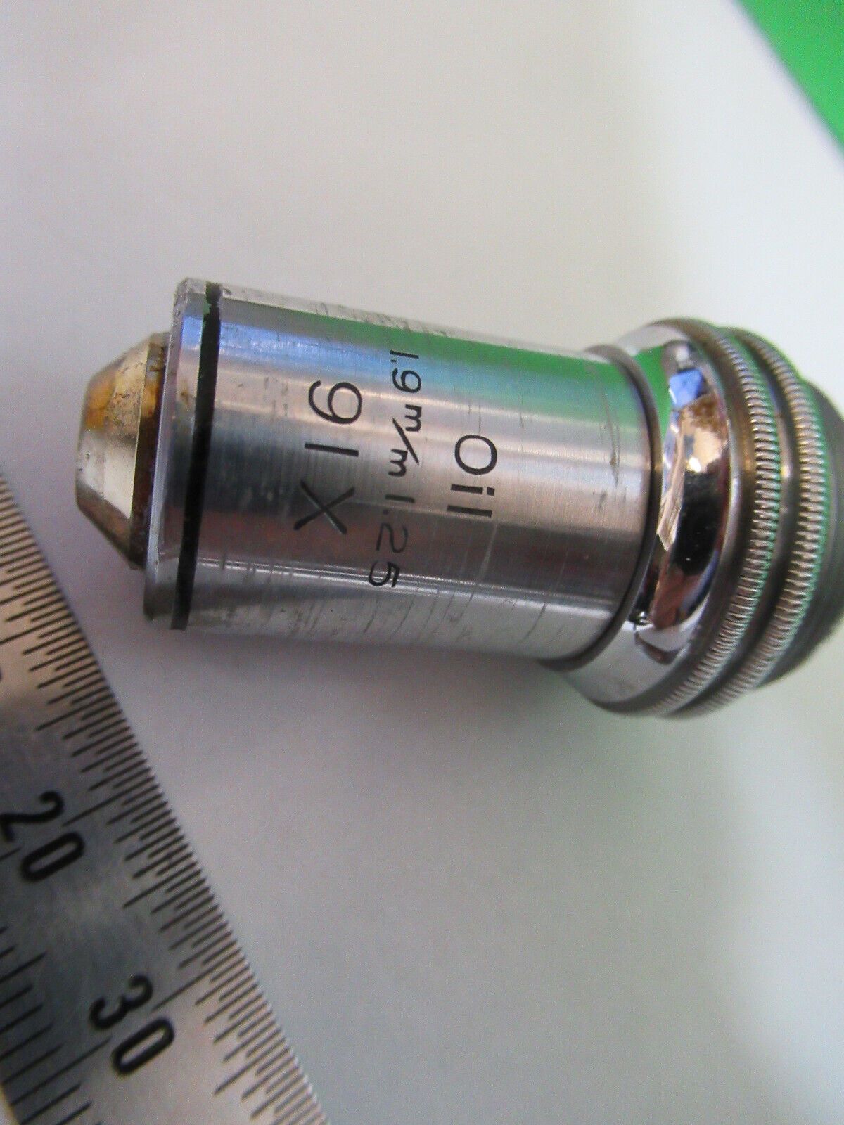 BAUSCH LOMB 91X OBJECTIVE OPTICS LENS MICROSCOPE PART as pictured Q5-B-06