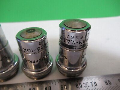 AO SPENCER LOT 3 ea OBJECTIVE 10X 44X 95X  MICROSCOPE PART AS PICTURED &3-C-10