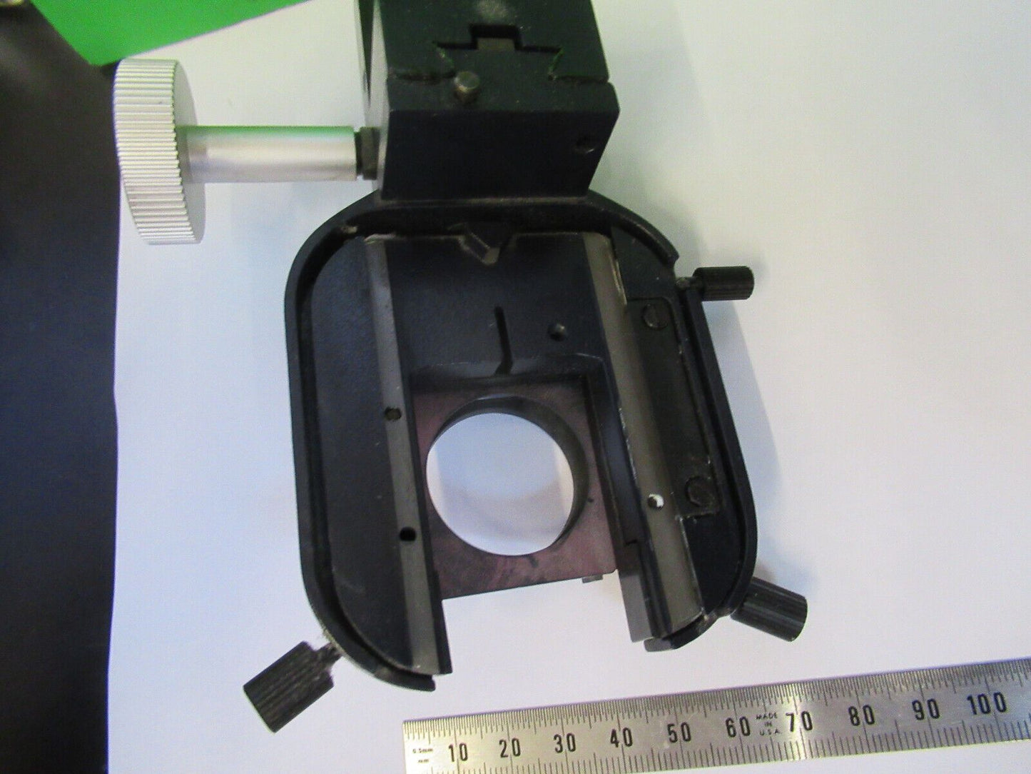 LEICA DMRB CONDENSER HOLDER FOR PARTS MICROSCOPE PIECE AS PICTURED &Z5-A-86