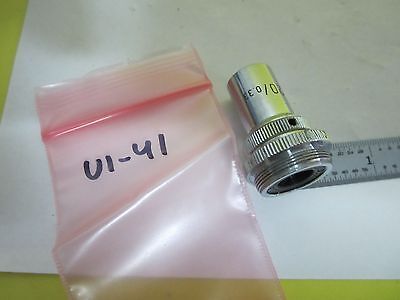 MICROSCOPE PART OBJECTIVE LEITZ GERMANY UM 20X OPTICS BIN#U1-41