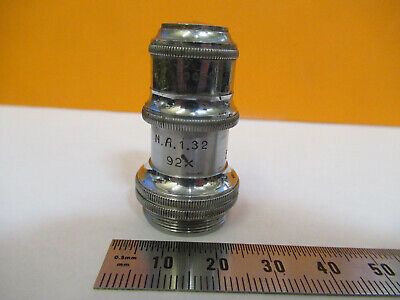 ANTIQUE ERNST LEITZ APO 2mm OBJECTIVE MICROSCOPE PART AS PICTURED &P9-A-42