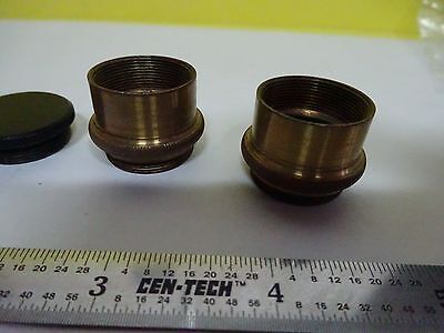 MICROSCOPE PART LOT OBJECTIVE CAPS BAUSCH SPENCER AO AMERICAN OPTICS  BIN#X3-24