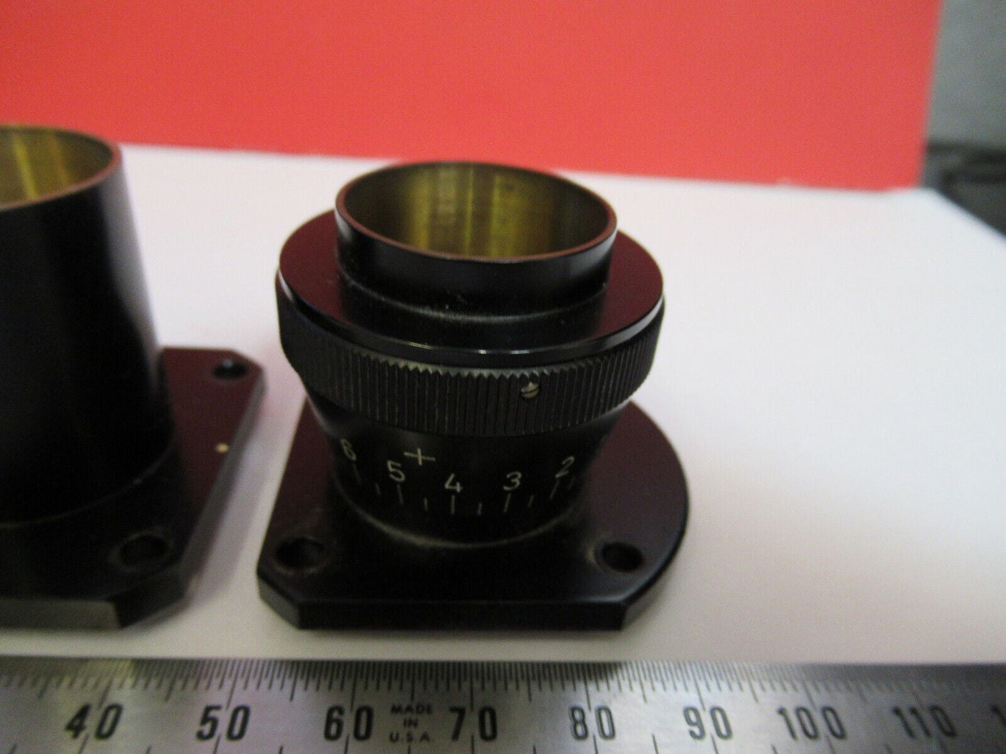 CARL ZEISS BRASS EYEPIECE HOLDER TUBUS MICROSCOPE PART AS PICTURED Q2-63