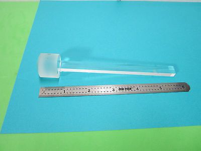 OPTICAL RARE TRUNCATED GLASS ROD BAR + LENS LASER OPTICS AS PICTURED BIN#B6-13