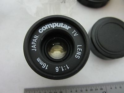 MICROSCOPE PART CAMERA LENS COMPUTAR TV 16 mm AS IS  BIN#S2-24