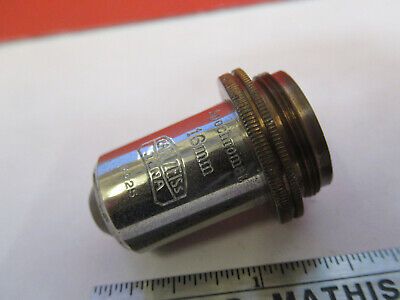 ANTIQUE CARL ZEISS GERMANY OBJECTIVE 10 MICROSCOPE PART AS PICTURED &8Z-A-125