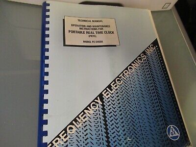 VINTAGE MANUAL FEI FE-5450A CESIUM ATOMIC CLOCK FREQUENCY STANDARD AS PICTURED